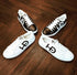 HEED NYC Women's Classic Black & White Vegan Leather Sneakers